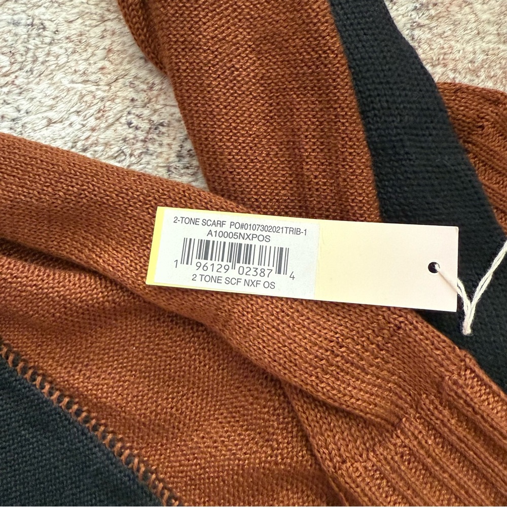 NEW Summersalt 2 Tone Knit Stretch Scarf Wrap Shawl Sea Urchin Praline - Picture 4 of 4